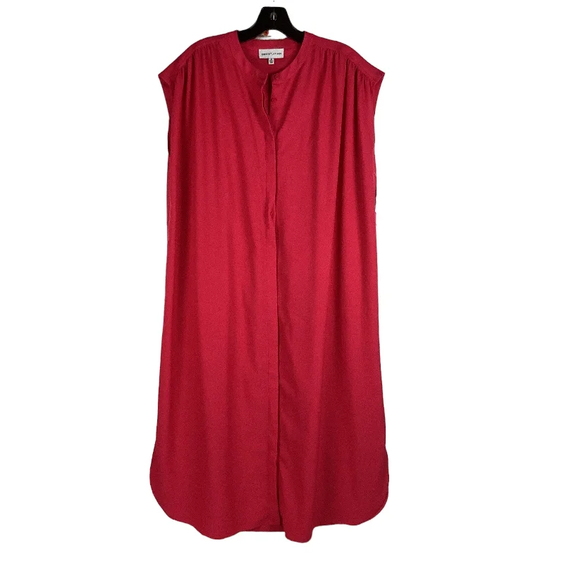 Overstock Red Dress Casual Maxi Gibson And Latimer, Size M