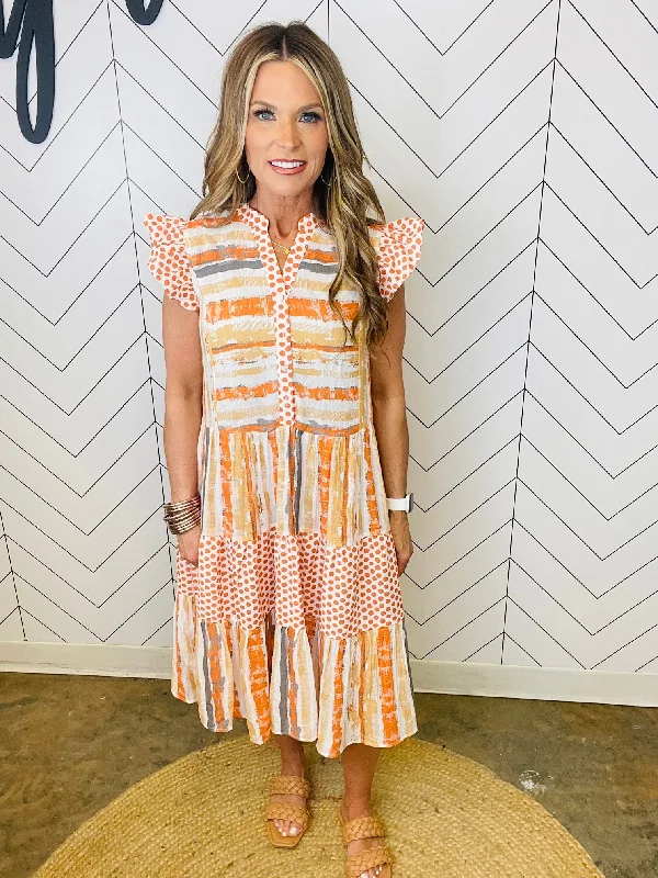 Major Savings GOING SOUTH IN ORANGE MIDI