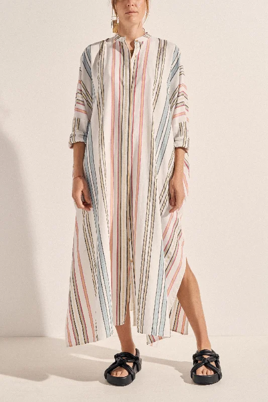 Price Buster Pollux Byron Stripe Maxi Caftan Dress