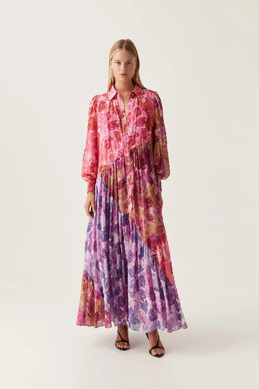 Bargain Bin Collisions Smock Maxi Dress