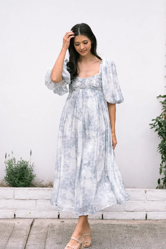 Take Advantage Danielle Floral Midi Dress
