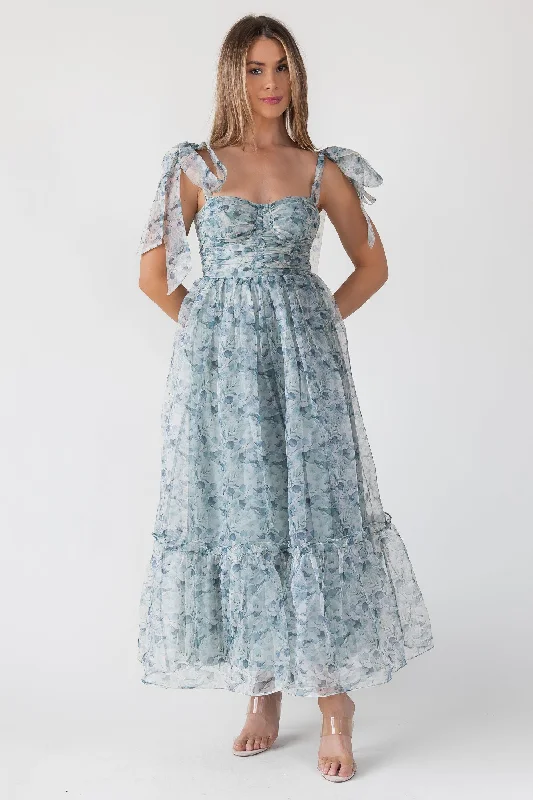 Unbeatable Prices Sweet Serenade Green Floral Corset Dress