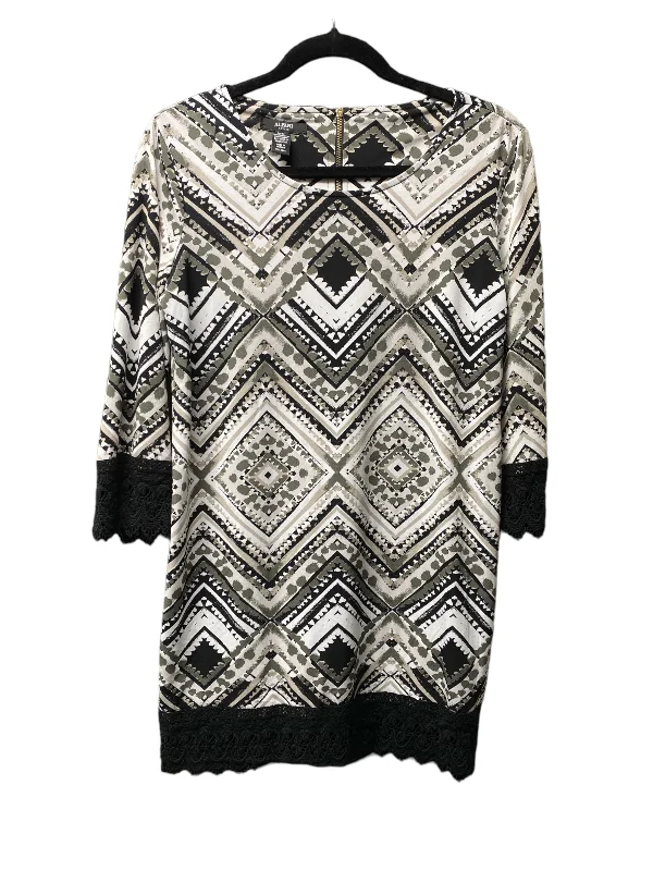 Bargain Prices Black & Grey Dress Casual Short Alfani, Size S