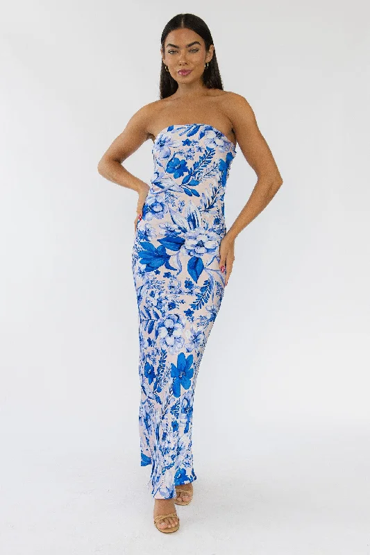 Early Access Lawson Blue Floral Maxi Dress - Final Sale