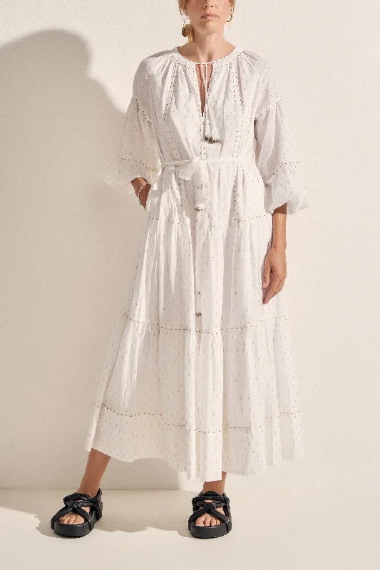 Savings Galore Helios White Maxi Dress