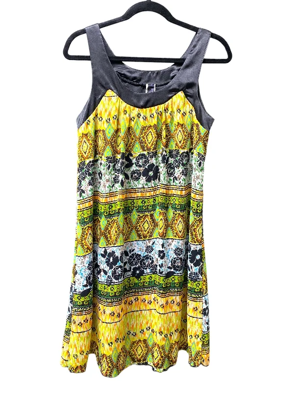 New Markdowns Black & Yellow Dress Casual Short Clothes Mentor, Size S