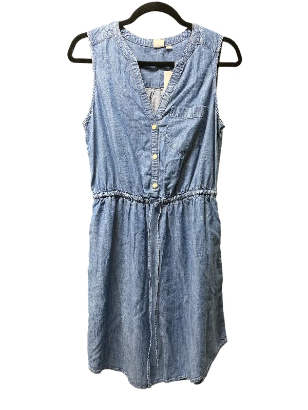 Special Price Blue Denim Dress Casual Short Gap, Size Xs