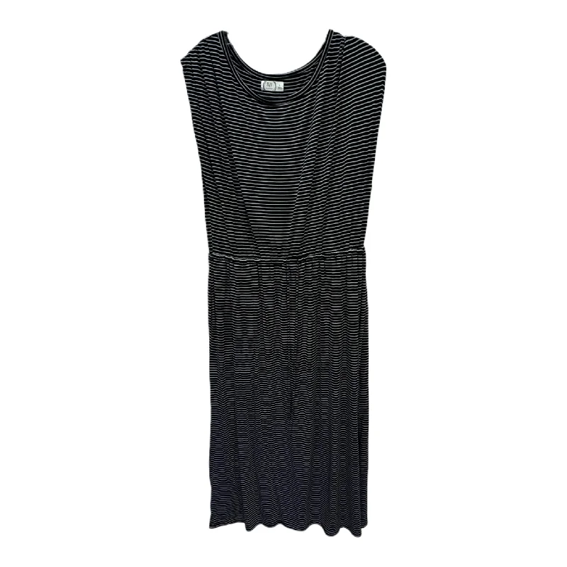 Unmissable Offer Black & White Dress Casual Maxi By Maurices, Size: L