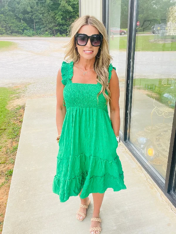 Lowest Price CABA AT NIGHT DRESS GREEN