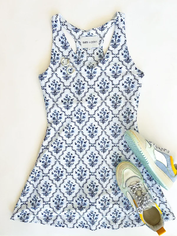 Daily Deals Camilla Cornflower Tile Dress