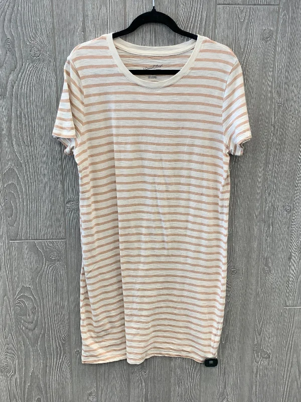 Buy More, Save More Striped Pattern Dress Casual Midi Universal Thread, Size L