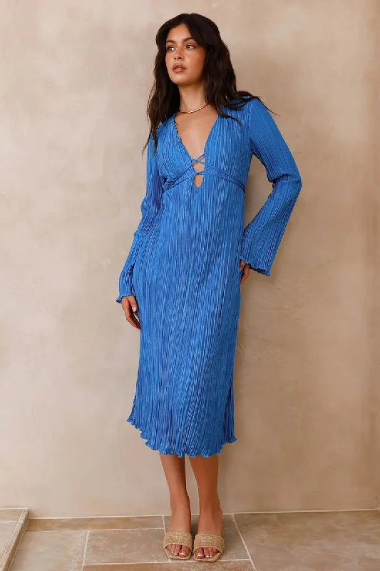 Massive Deals WOMEN SEXY DEEP TIED NECK COZY HOMEWEAR DRESS