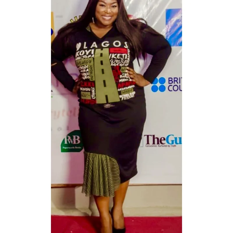 Get It Before It’s Gone Multi Slit Sleeve Détail Love Lagos Midi, Mesh Hood and Side Olive Ruffle Détail