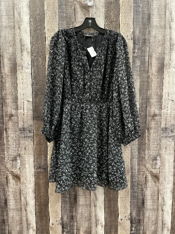 Buy Now Black & White Dress Casual Midi Madewell, Size M