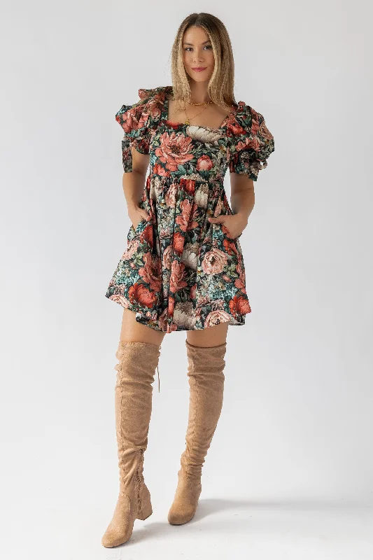 Last Chance Etta Floral Mini Dress - Final Sale