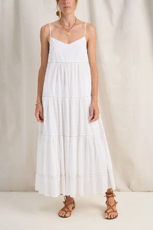 Fantastic Offers Artemis White Cotton Sundress