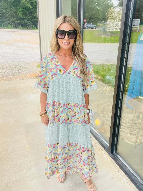Buy More, Save More MINT FLORAL MAXI