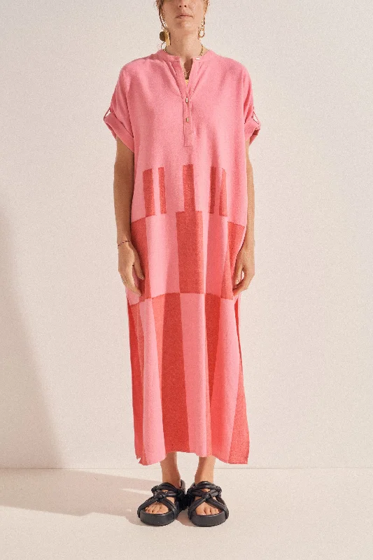 Fantastic Offers Castor Pink Broken Stripe Caftan