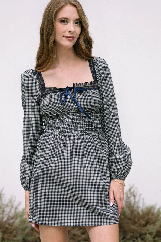 Instant Savings Ashley Gingham Mini Dress