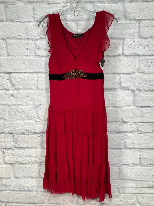Huge Savings Red Dress Party Short Bcbgmaxazria, Size S
