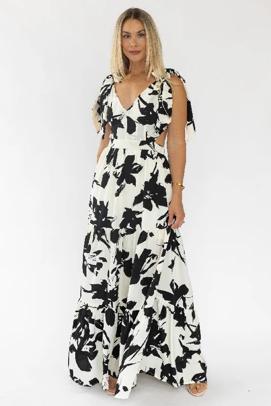 Discount Mania Holden Black Floral Maxi Dress - Final Sale