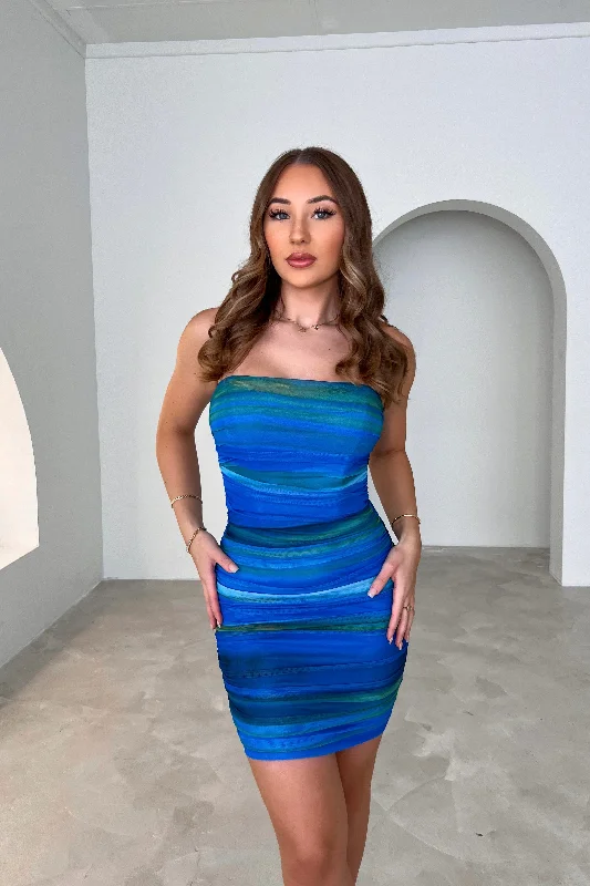 Don't Wait SUPER SONIC DRESS - BLUE