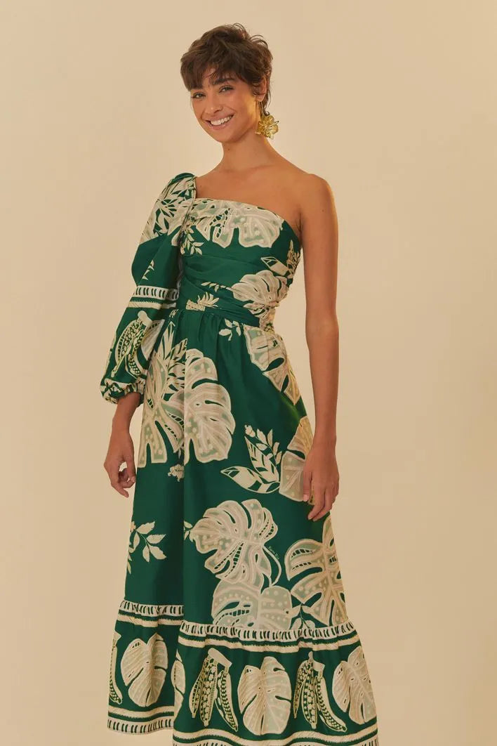 Discount Days Vestido Ombro Só Folha de Renda