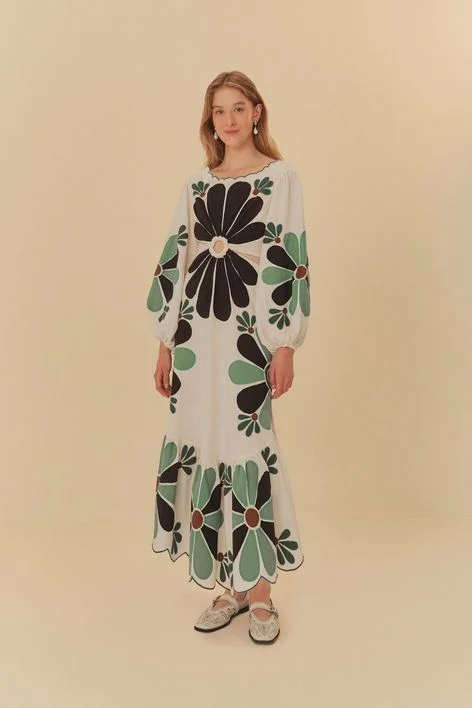 Great Deals Vestido Bordado Campestre