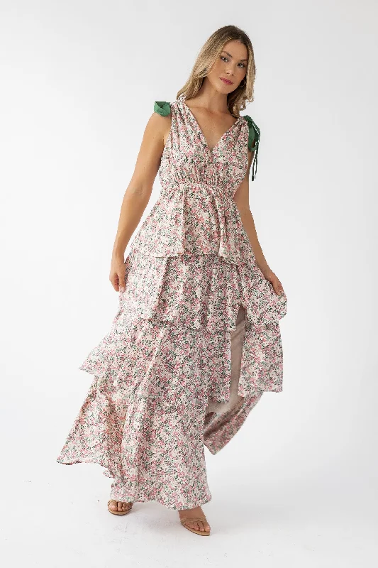 Today’s Special Shaina Slate Floral Maxi Dress