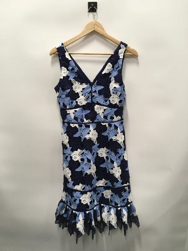 Price Meltdown Blue Dress Party Midi Vineyard Vines, Size 4