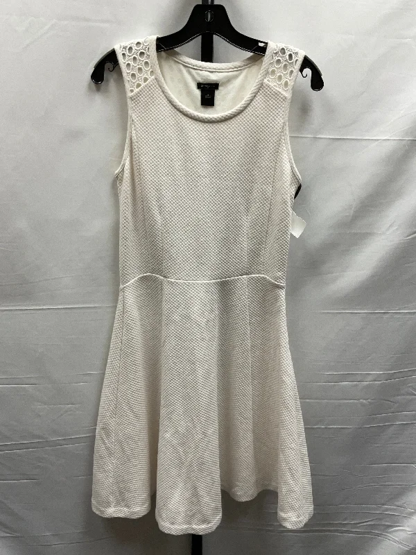 Lowest Price White Dress Casual Midi Ann Taylor, Size S