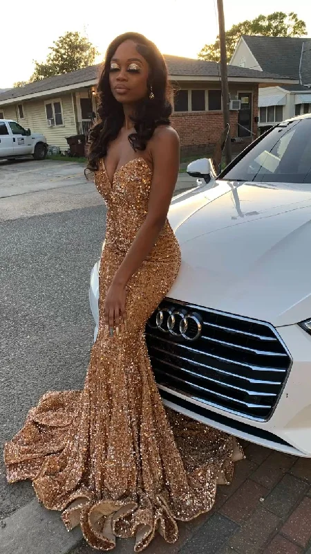 Incredible Offers Sequins Prom Dresses Mermaid,DS4649
