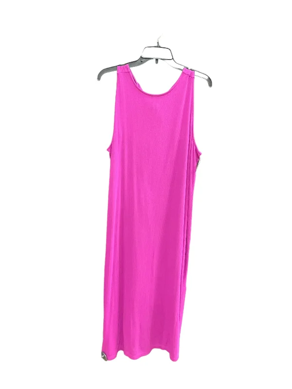 Price Cut Purple Dress Casual Maxi Loft, Size Xl
