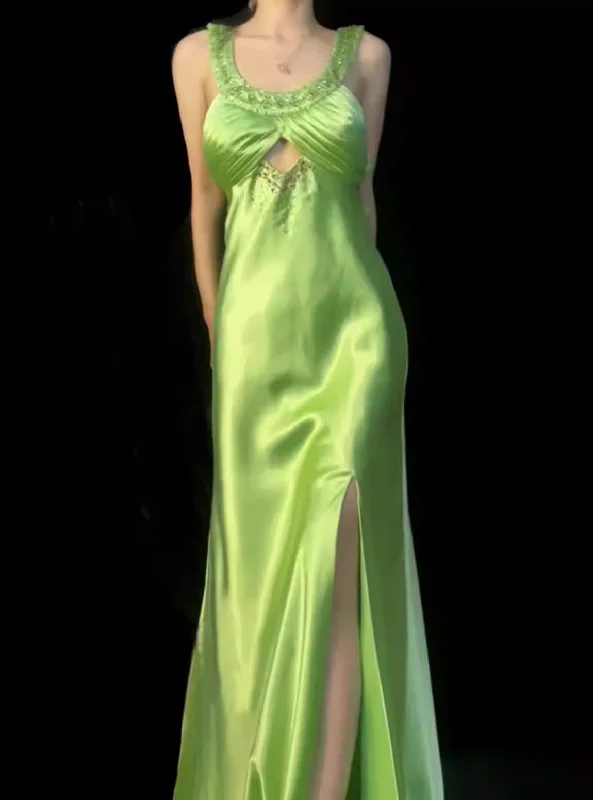 Hot Deal Elegant Green Vintage Beading Long Prom Dress Formal Party Dress,DP1838