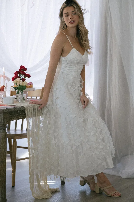 Super Deal Dana Butterfly Mesh Dress