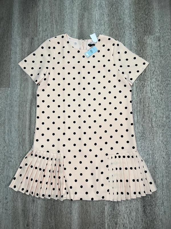 Super Sale Polkadot Pattern Dress Casual Short Ann Taylor, Size Petite L