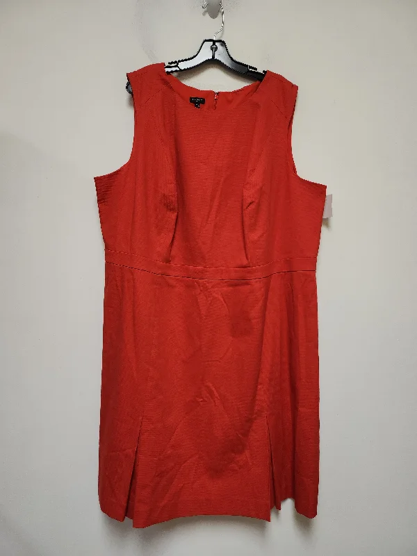 Huge Savings Red Dress Casual Midi Talbots, Size 3x