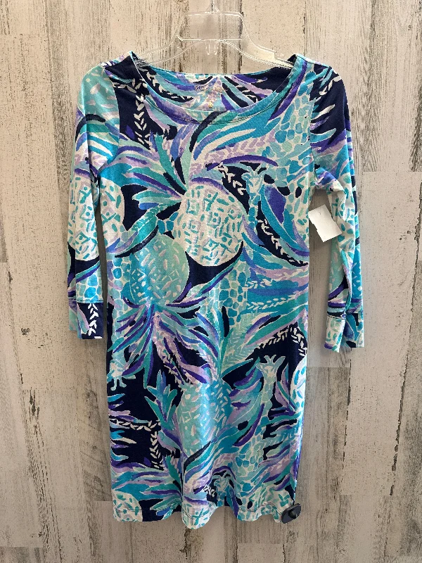 Bonus Savings Blue Dress Casual Maxi Lilly Pulitzer, Size Xs