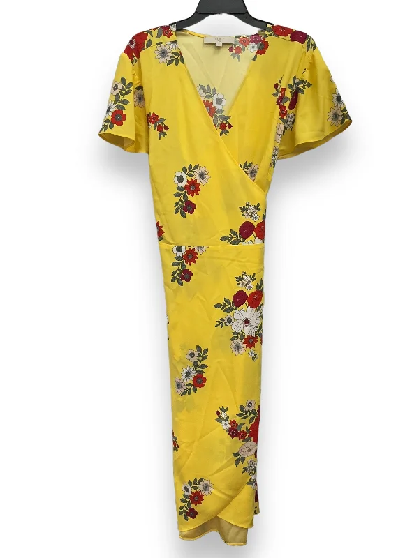 Season Finale Sale Yellow Dress Casual Maxi Loft, Size 2x