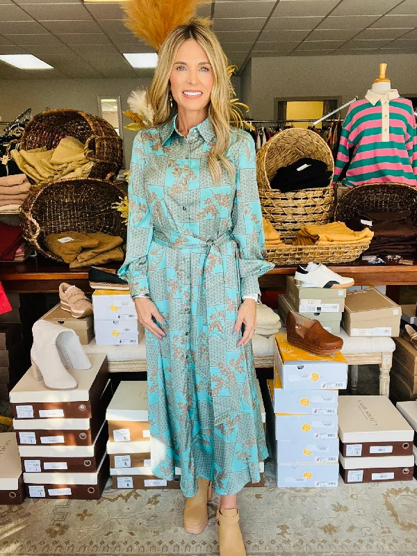 YEAR-End Clearance CHOCOLATE MINT DRESS--WINTER SALE