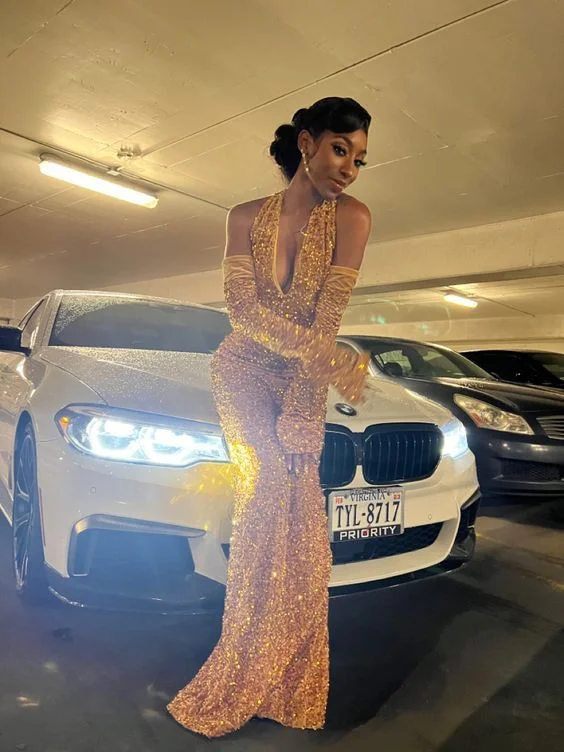 Deal of the Week Sexy Custom Made Sequin Mermaid Prom Dresses Evening Dress ,DS4855