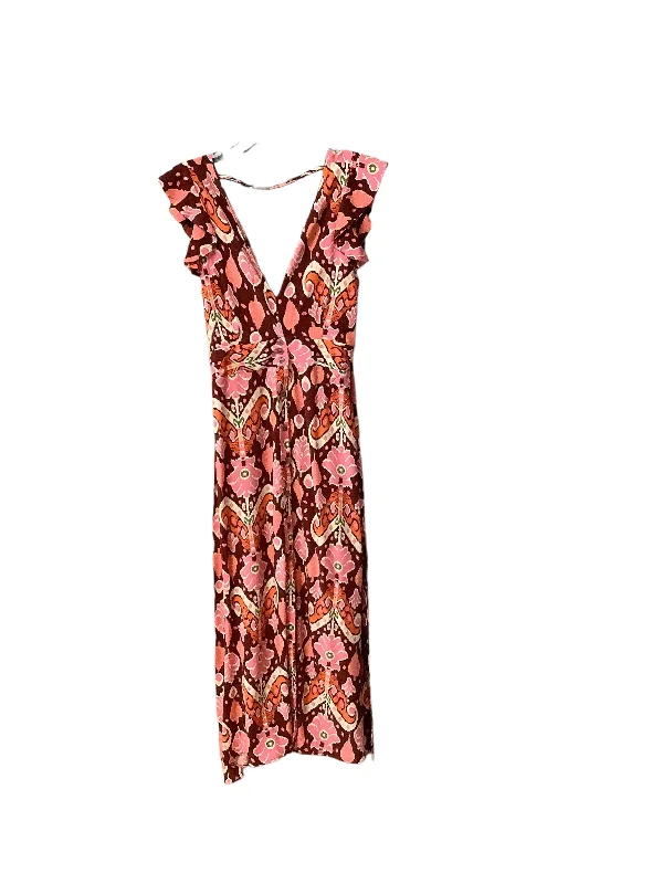 Online Exclusive Floral Print Dress Casual Midi Maaji, Size M