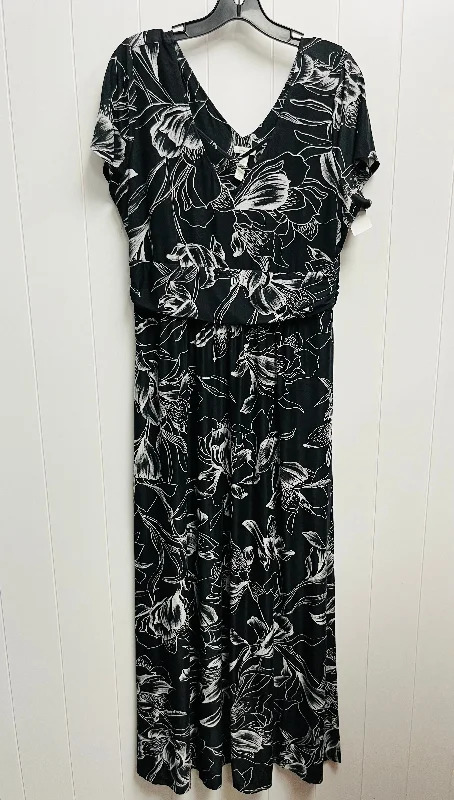 Deal Alert Black Dress Casual Maxi Soma, Size L