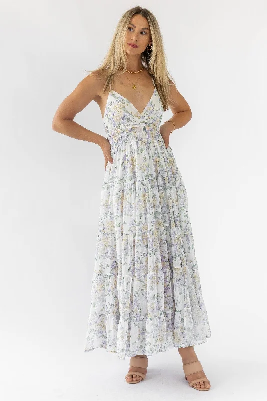 Don't Wait Kinsley Lavender Tiered Maxi Dress