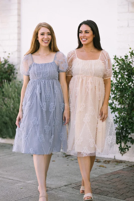 Deep Discounts Gwen Dotted Tulle Dress