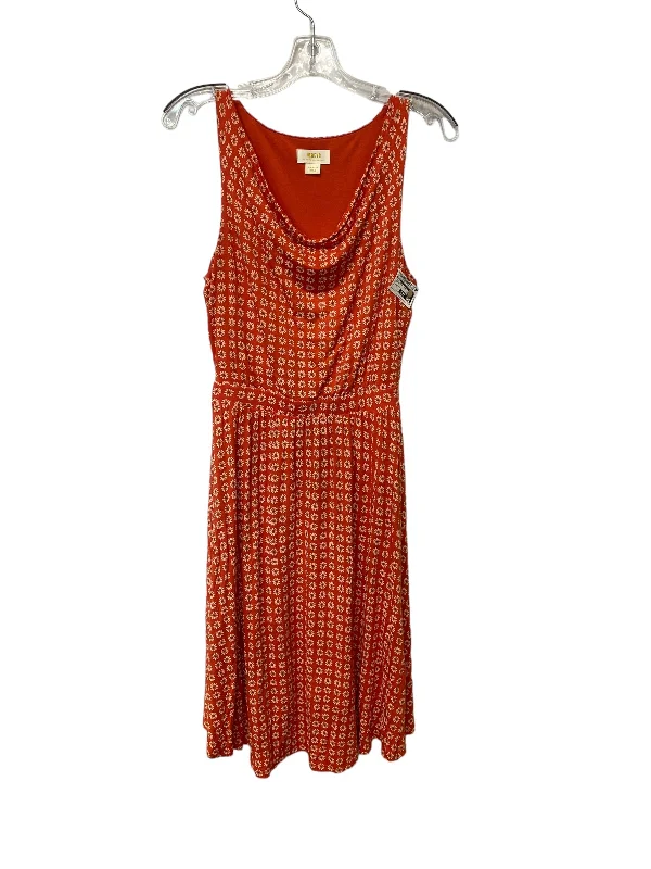 Take Advantage Orange Dress Casual Short Maeve, Size Xs