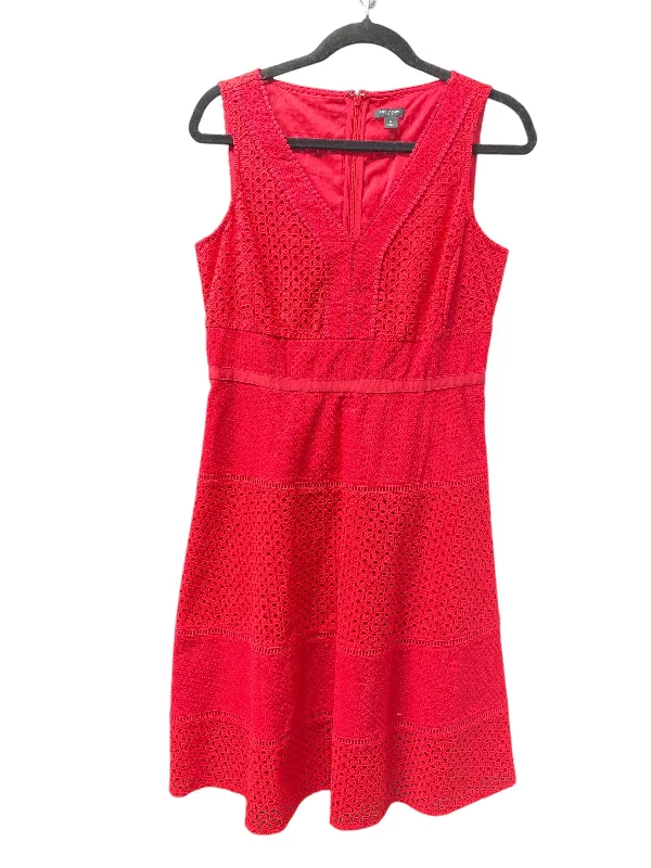 Deep Discounts Pink Dress Casual Short Ann Taylor, Size 4petite