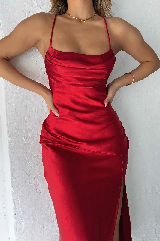 Limited Edition RODEO DRIVE DRESS - RED / WINE