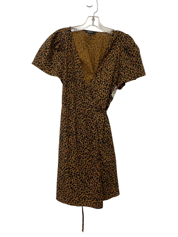 Exclusive Preview Animal Print Dress Casual Short Madewell, Size M