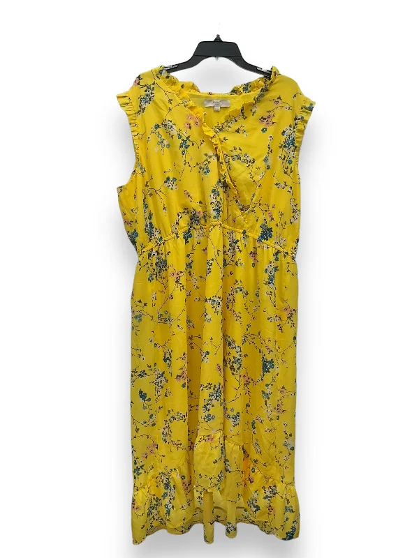 Unbeatable Prices Yellow Dress Casual Maxi Loft, Size 2x